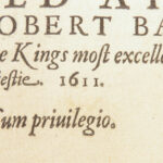 1611 King James Bible | 1st ed John SPEED New Testament Genealogy + MAP