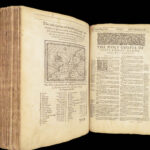1611 King James Bible | 1st ed John SPEED New Testament Genealogy + MAP