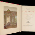 Le XVIIIe Siècle – Paul Lacroix – 1875  | Beautiful Gilt Leather Binding)