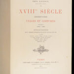 Le XVIIIe Siècle – Paul Lacroix – 1875  | Beautiful Gilt Leather Binding)