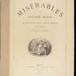 Les Misérables – Victor Hugo – 1865 | Brion-Illustrated, Hetzel Binding in Red Morocco