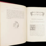 XVIIIe Siècle: Lettres, Sciences et Arts en France 1700–1789 – 1878 | Chromolithographs & Gilt Red Leather Binding