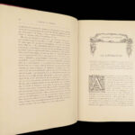 XVIIIe Siècle: Lettres, Sciences et Arts en France 1700–1789 – 1878 | Chromolithographs & Gilt Red Leather Binding