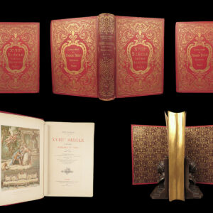 XVIIIe Siècle: Lettres, Sciences et Arts en France 1700–1789 – 1878 | Chromolithographs & Gilt Red Leather Binding
