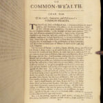 1651 Hobbes Leviathan 1st/1st Political Philosophy English Civil War Government