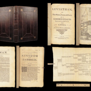 1651 Hobbes Leviathan 1st/1st Political Philosophy English Civil War Government
