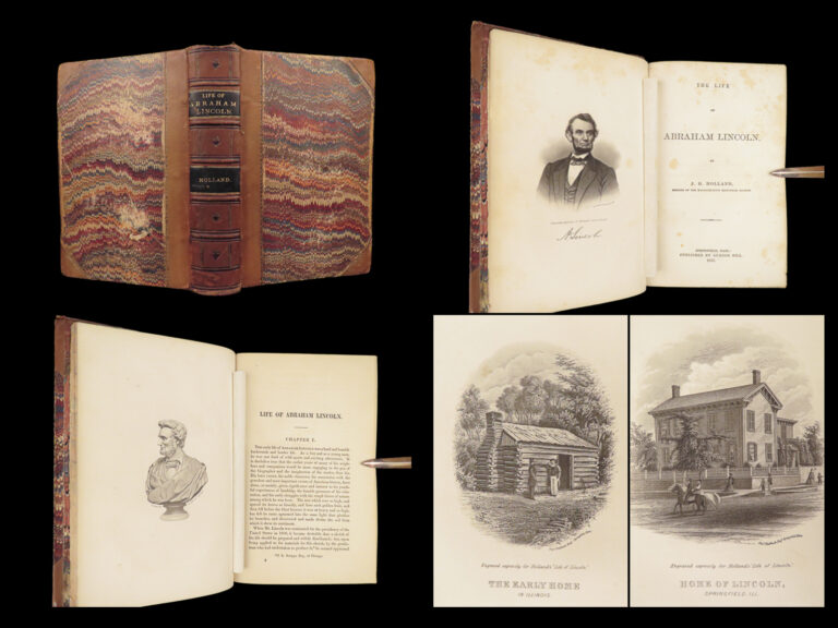 Image of Life of Abraham Lincoln – J.G. Holland – 1866 | First Edition