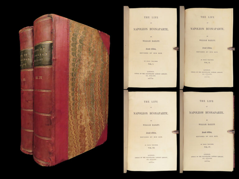 Image of The Life of Napoleon Buonaparte – William Hazlitt – 1852 | Four-Part Set in Two Volumes