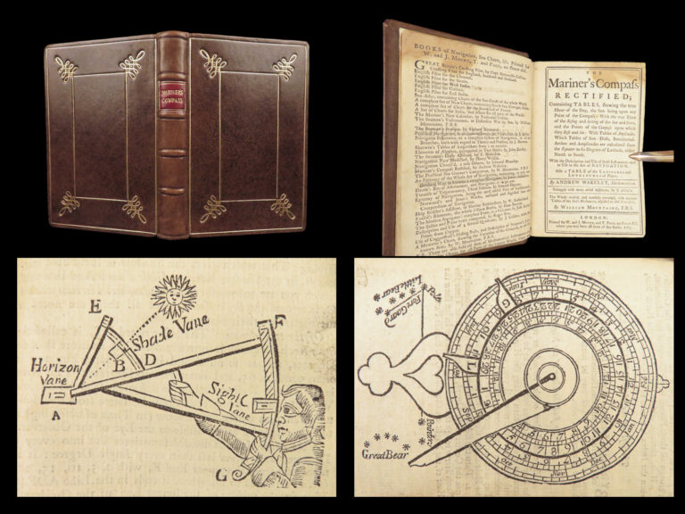 Image of The Mariner’s Compass Rectified – Andrew Wakeley – 1763 | William Mountaine, Nautical Navigation