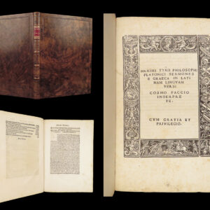 Dissertations – Maximus of Tyre – 1517 | First Latin Edition, Mazochius Roman Imprint