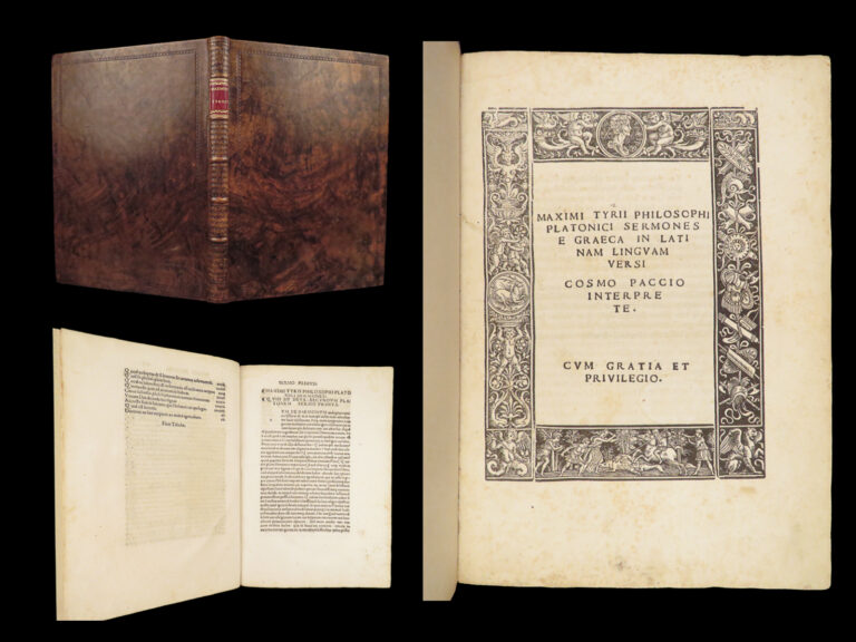 Image of Dissertations – Maximus of Tyre – 1517 | First Latin Edition, Mazochius Roman Imprint