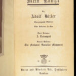 Mein Kampf – Adolf Hitler – 1939 | British First Unexpurgated English Edition