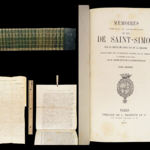 1856 Memoires of Louis Rouvroy Duke of Saint Simon | Socialism in France 20v