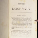 1856 Memoires of Louis Rouvroy Duke of Saint Simon | Socialism in France 20v