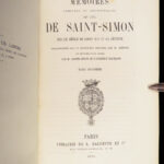 1856 Memoires of Louis Rouvroy Duke of Saint Simon | Socialism in France 20v