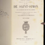 1856 Memoires of Louis Rouvroy Duke of Saint Simon | Socialism in France 20v
