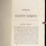 1856 Memoires of Louis Rouvroy Duke of Saint Simon | Socialism in France 20v