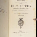 1856 Memoires of Louis Rouvroy Duke of Saint Simon | Socialism in France 20v