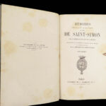 1856 Memoires of Louis Rouvroy Duke of Saint Simon | Socialism in France 20v