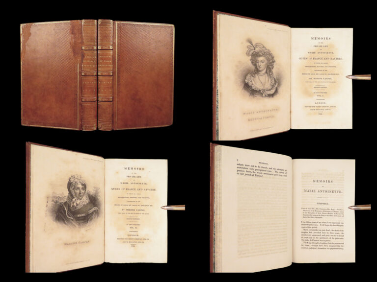 Image of Memoirs of Marie Antoinette – Campan – 1823 | Fine Leather, 2 Vols