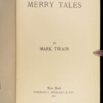 Merry Tales – Mark Twain – 1892 | First Edition, First Printing
