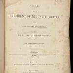 1854 1st ed ATLAS of Messages of President of US Franklin Pierce | MAPS Florida