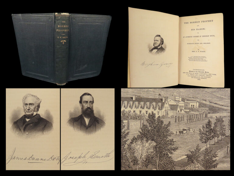 Image of 1866 Mormon Prophet 1st ed Waite Brigham Young Polygamy Mormon LDS Joseph Smith