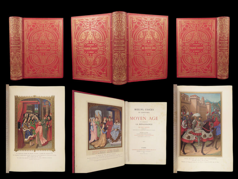 Image of Mœurs, Usages et Costumes – Paul Lacroix – 1871 | 1st ed, Gilt Binding & Chromolithographs