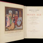 Mœurs, Usages et Costumes – Paul Lacroix – 1871 | 1st ed, Gilt Binding & Chromolithographs