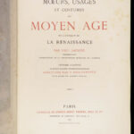 Mœurs, Usages et Costumes – Paul Lacroix – 1871 | 1st ed, Gilt Binding & Chromolithographs