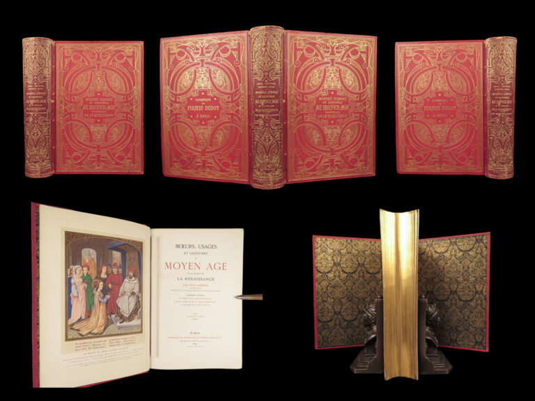 Image of Mœurs, Usages et Costumes – Paul Lacroix – 1874 | Beautiful Gilt Binding & Chromolithographs