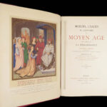 Mœurs, Usages et Costumes – Paul Lacroix – 1874 | Beautiful Gilt Binding & Chromolithographs
