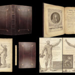 1698 Myographia Nova by John Browne | Muscles Casserio Anatomy Plates Medicine