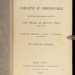 A Narrative of Andersonville – Ambrose Spencer – 1866 | Trial of Henry Wirz, First Edition