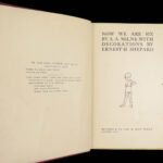 1927 Now We Are Six 1st edition | Winnie the Pooh by Milne | Shepard Illustrated