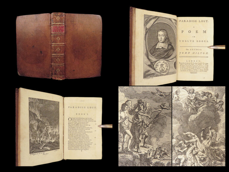 Image of Paradise Lost – John Milton – 1770 | Early Illustrated Edition in Original Leather