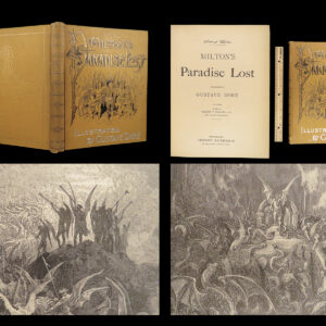 1890 John Milton Paradise Lost Gustave Dore Gallery Illustrated FOLIO Literature