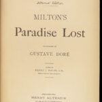 1890 John Milton Paradise Lost Gustave Dore Gallery Illustrated FOLIO Literature
