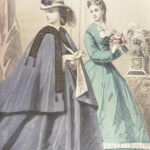 Peterson’s Magazine – 1864 | Hand-colored Fashion Plates, Leather Binding
