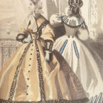 Peterson’s Magazine – 1864 | Hand-colored Fashion Plates, Leather Binding