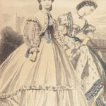 Peterson’s Magazine – 1864 | Hand-colored Fashion Plates, Leather Binding