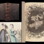 Peterson’s Magazine – 1864 | Hand-colored Fashion Plates, Leather Binding