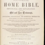 The Pictorial Home Bible – 1872 | Huge Illustrated Edition with Apocrypha