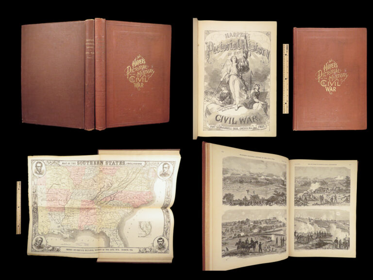 Image of 1866 Harpers Pictorial History of Civil War by Guernsey | America Battle Scenes
