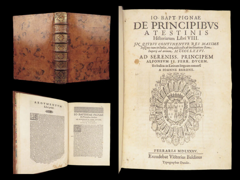 Image of De Principibus Atestinis – Pignæ – 1585 | House of Este Chronicle in Latin