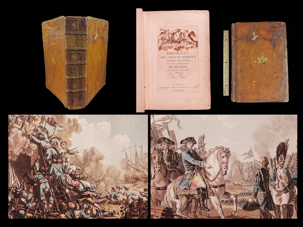 Portraits des grands hommes, femmes illustres, et sujets mémorables de france, graves et imprimes en couleurs