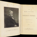 The Rise and Fall of the Confederate Government – Jefferson Davis – 1881 | First Edition, Two Volumes, Maps & Plates