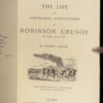 The Life and Surprising Adventures of Robinson Crusoe – Daniel Defoe – 1890 | Major’s Edition, Leather Binding, Gilt Edges