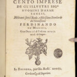 Cento Imprese – Scipione Bargagli – 1591 First Edition | Sienese Medici Knights
