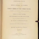 1855 Henry Schoolcraft Native American Indian Tribes | California Wakonda Dakota